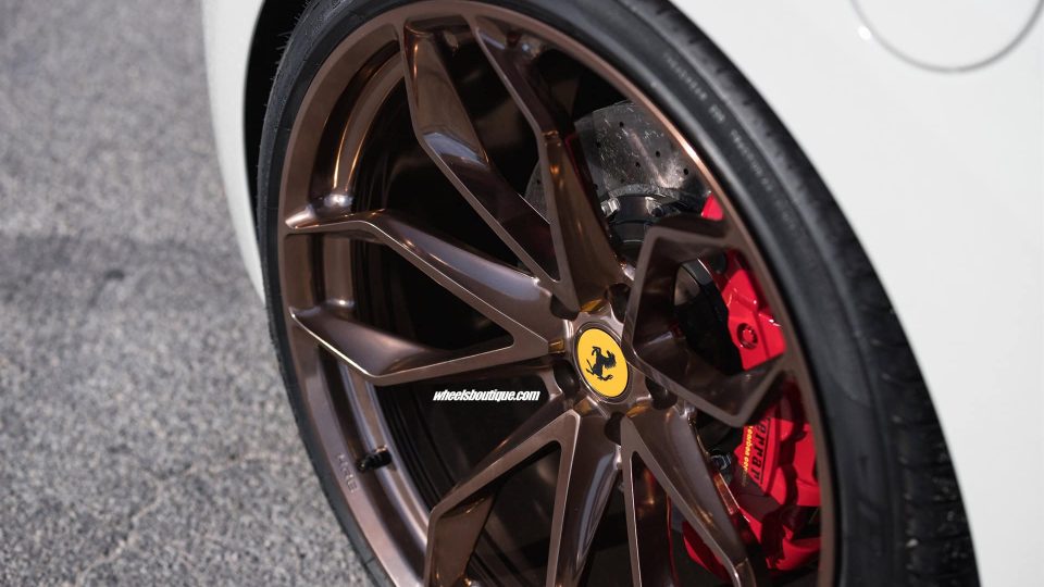 Ferrari 488 Spyder | Bianco Avus | on HRE P201 | Polished Bronze