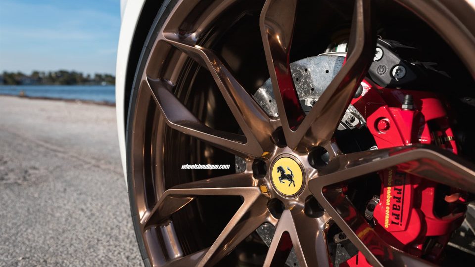 Ferrari 488 Spyder | Bianco Avus | on HRE P201 | Polished Bronze