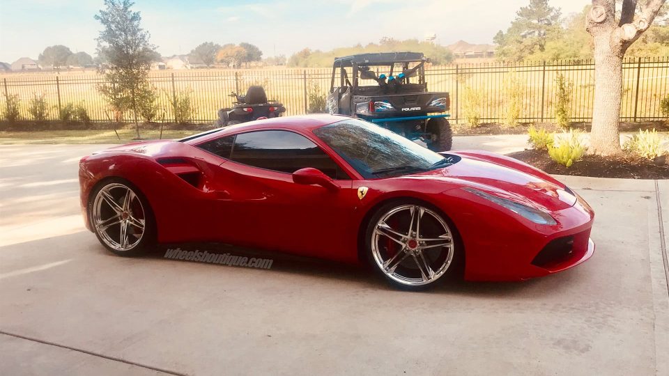 Ferrari 488 GTB | Rosso Corza | on HRE P207 | Polished Clear