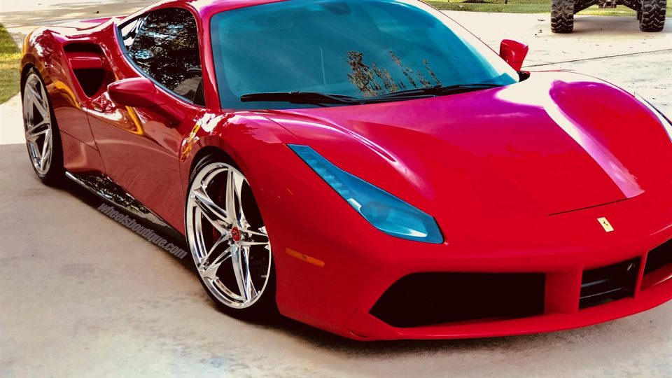 Ferrari 488 GTB | Rosso Corza | on HRE P207 | Polished Clear