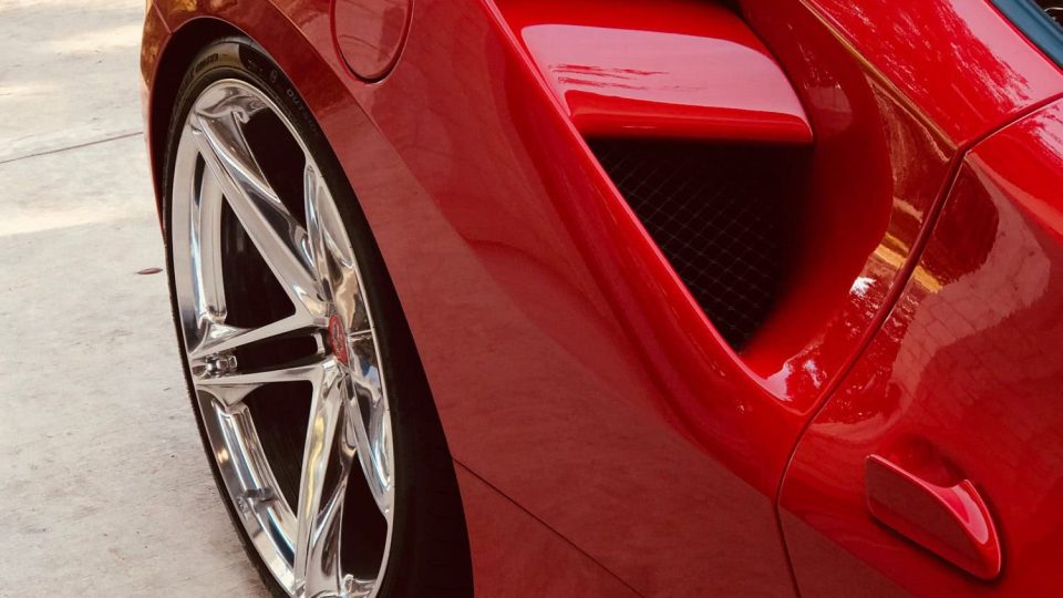 Ferrari 488 GTB | Rosso Corza | on HRE P207 | Polished Clear