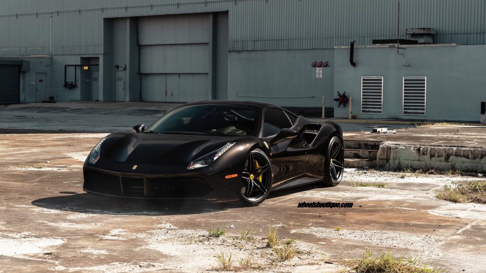 Ferrari 488 | Nero | on ANRKY P107SC | Satin Black
