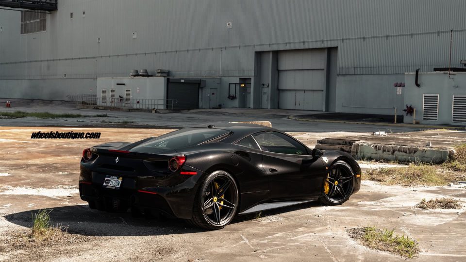 Ferrari 488 | Nero | on ANRKY P107SC | Satin Black