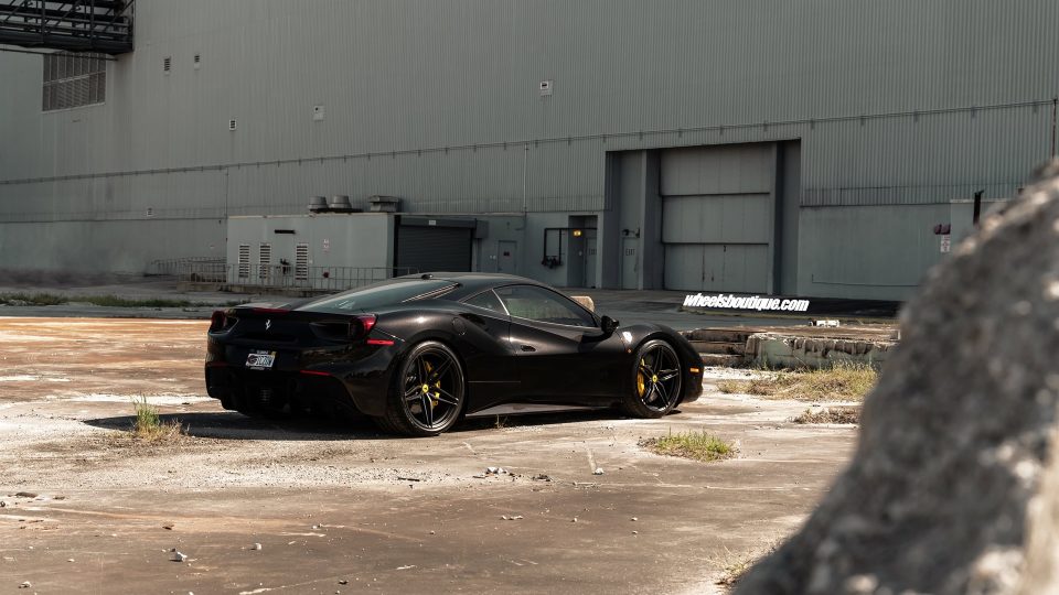 Ferrari 488 | Nero | on ANRKY P107SC | Satin Black