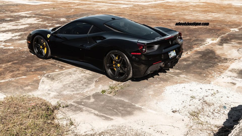 Ferrari 488 | Nero | on ANRKY P107SC | Satin Black