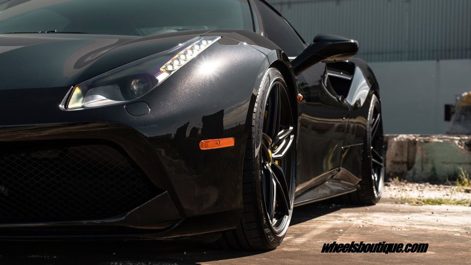 Ferrari 488 | Nero | on ANRKY P107SC | Satin Black