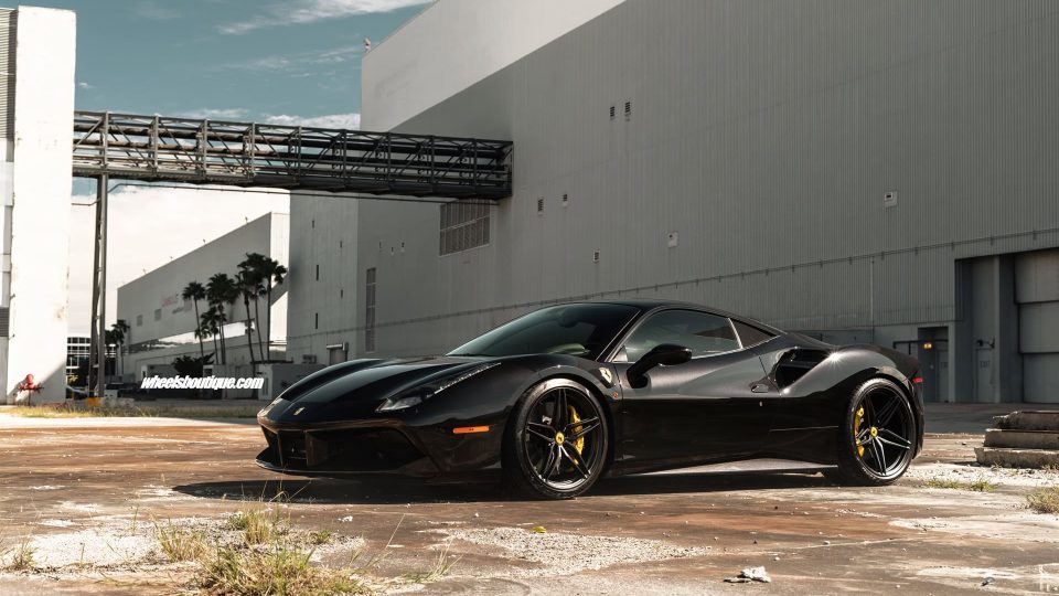 Ferrari 488 | Nero | on ANRKY P107SC | Satin Black