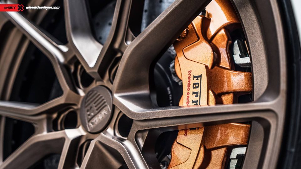 Ferrari 488 Spider | Bianco Avus | on ANRKY AN22 | Satin Bronze