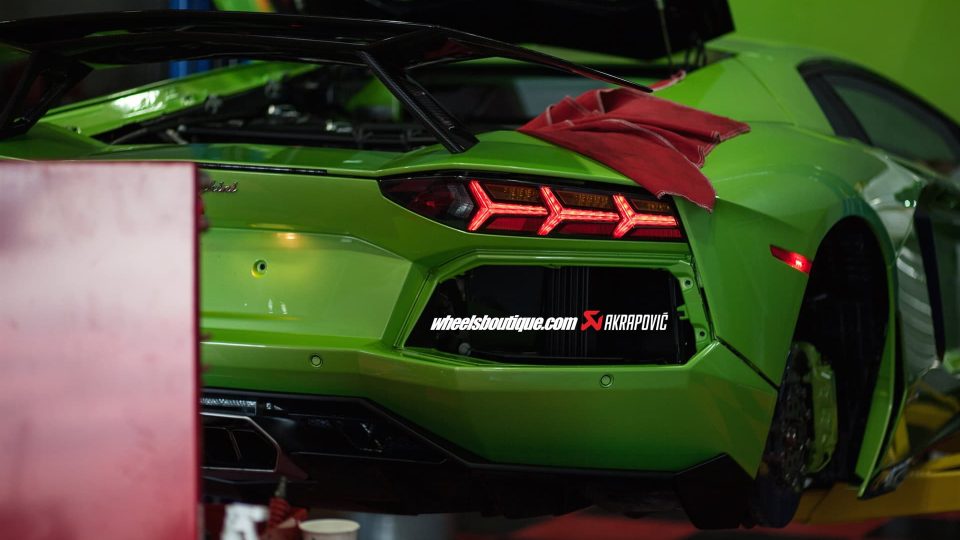 Lamborghini Aventador Akrapovic Exhaust Install
