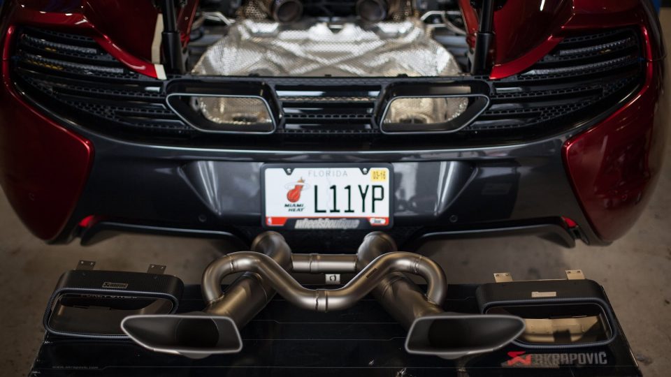 McLaren 650S Akrapovic Exhaust Install