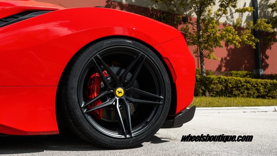 Ferrari 488 Pista | Rosso Corza | on HRE P107SC | Satin Black
