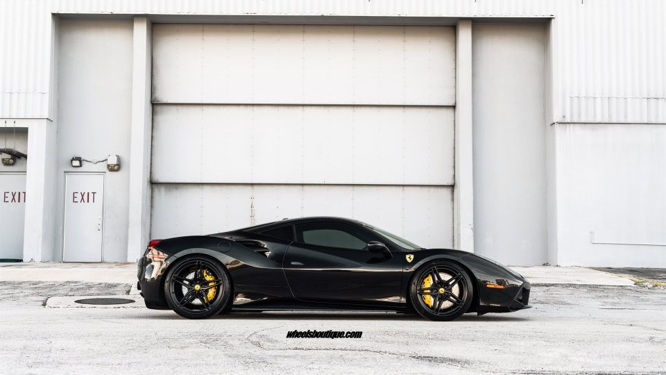 Ferrari 488 | Nero | on ANRKY P107SC | Satin Black