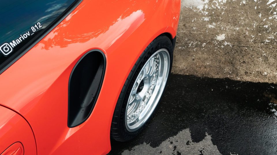 Porsche 991 GT3 RS | Lava Orange | on 1886 S014 | Brushed Clear