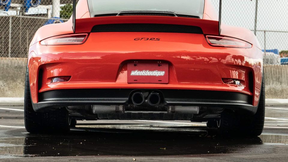 Porsche 991 GT3 RS | Lava Orange | on 1886 S014 | Brushed Clear