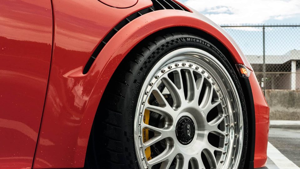 Porsche 991 GT3 RS | Lava Orange | on 1886 S014 | Brushed Clear