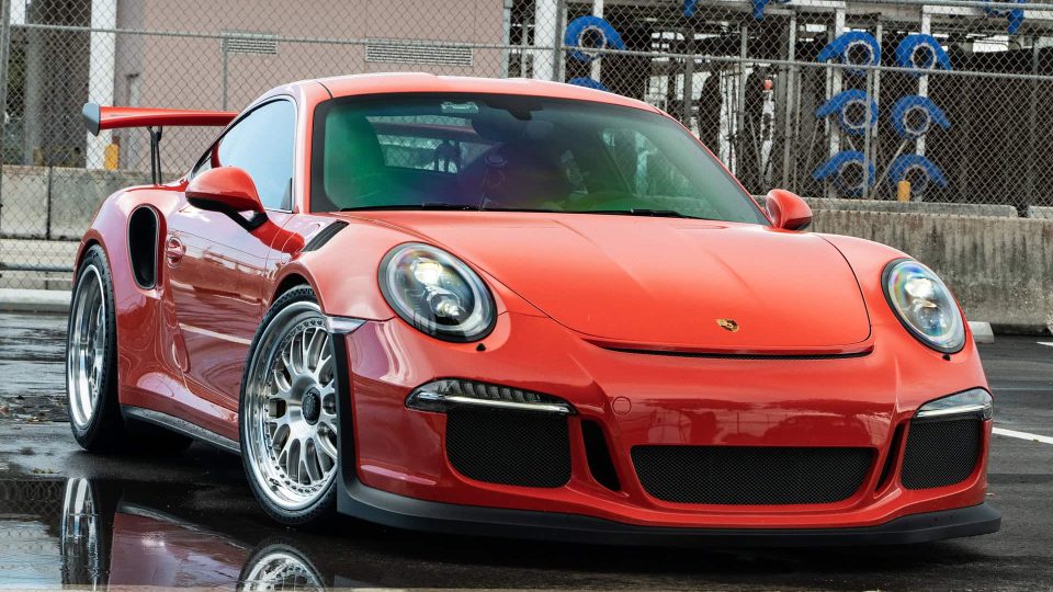 Porsche 991 GT3 RS | Lava Orange | on 1886 S014 | Brushed Clear