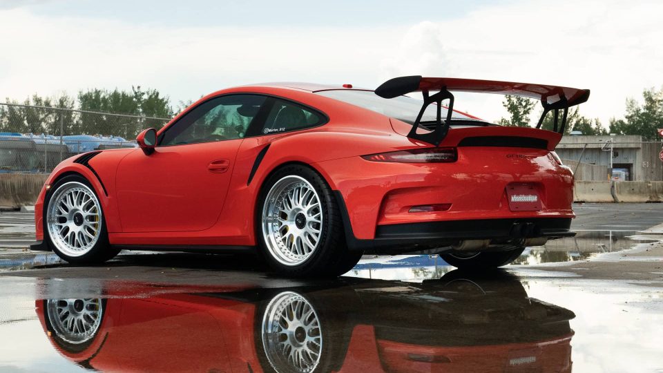 Porsche 991 GT3 RS | Lava Orange | on 1886 S014 | Brushed Clear
