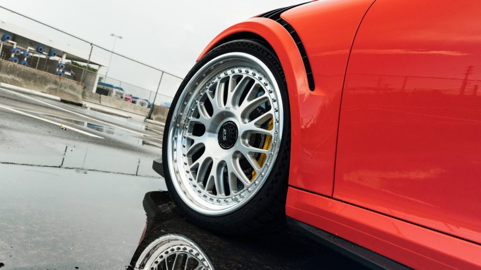 Porsche 991 GT3 RS | Lava Orange | on 1886 S014 | Brushed Clear