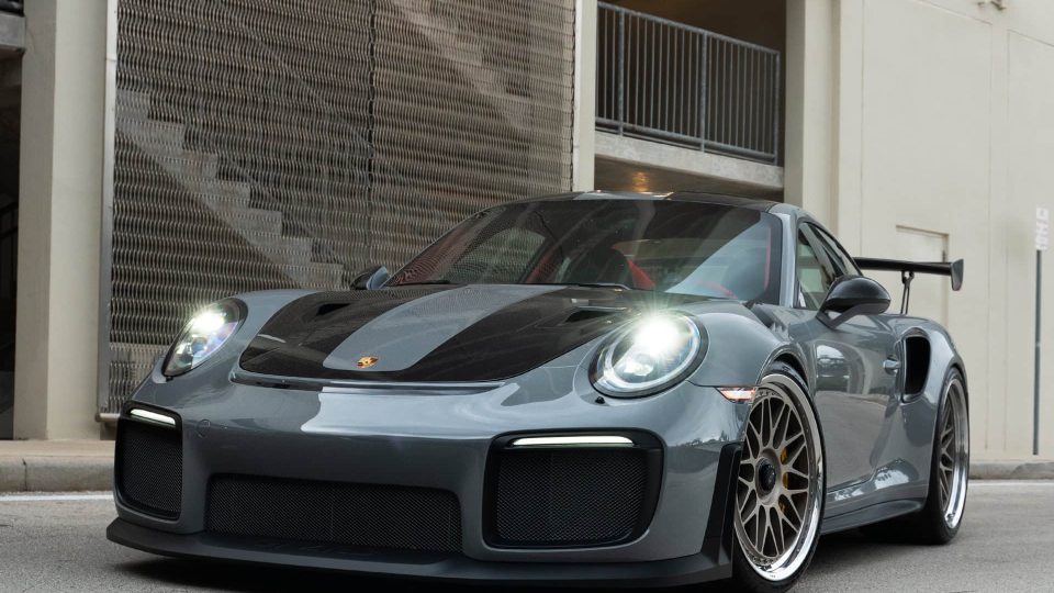 Porsche 991.2 GT2 RS | Nardo Gray | on HRE Classic 300 FMR | Satin White Gold