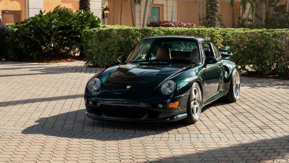 Porsche 993 Turbo S | British Racing Green | on HRE 527 S | Brushed Clear