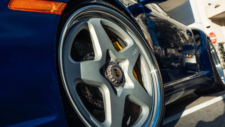 Porsche 997 Turbo | Aqua Blue Metallic | HRE 527 FMR | Satin Silver