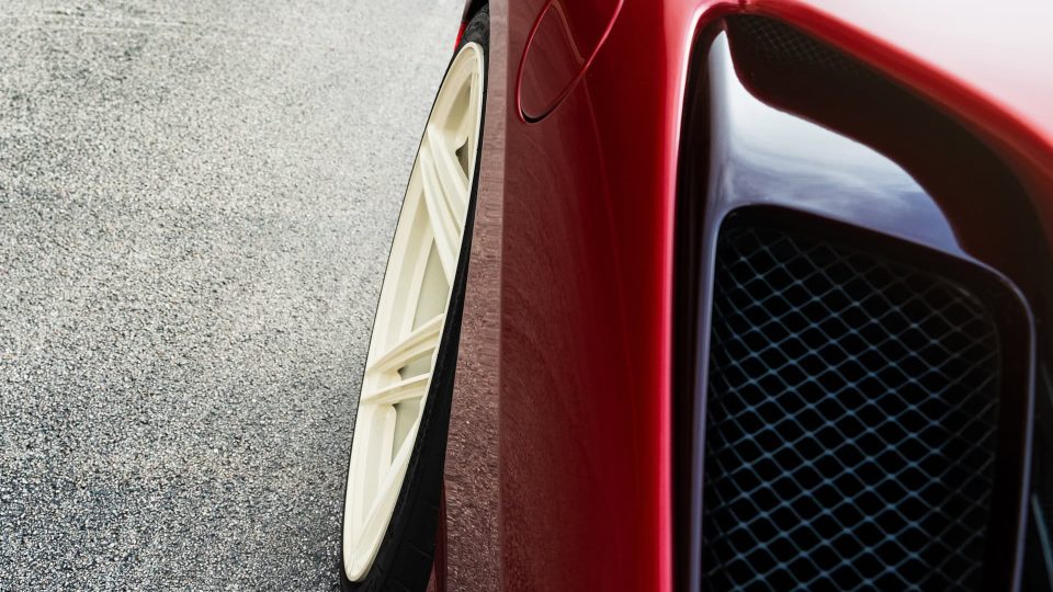 Ferrari 488 Pista | Rosso Fiorano | on ANRKY XR-107 | PPG Color Match: Sabbia Del Desierto 