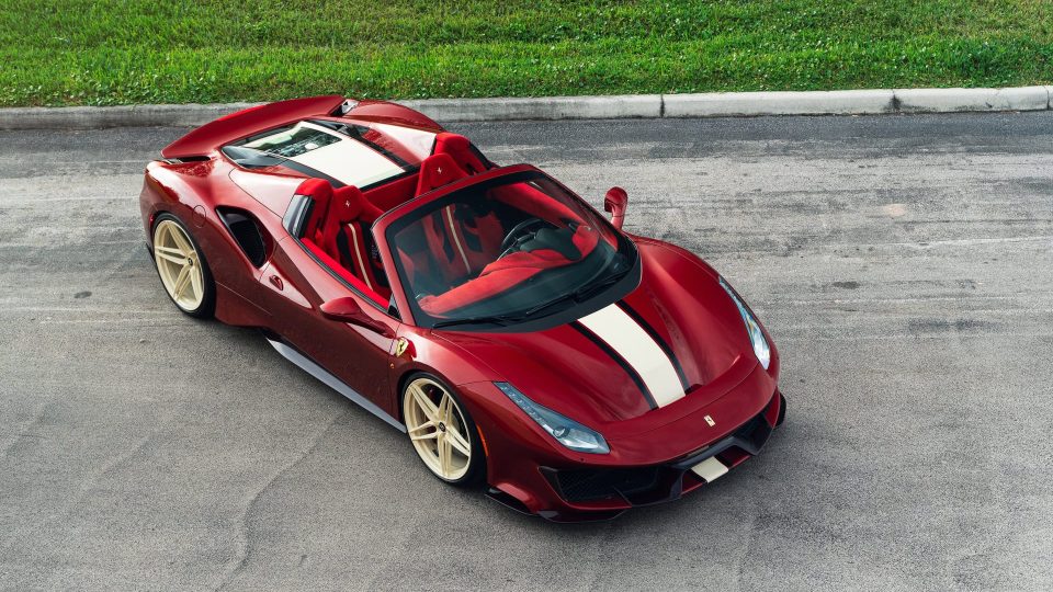 Ferrari 488 Pista | Rosso Fiorano | on ANRKY XR-107 | PPG Color Match: Sabbia Del Desierto 