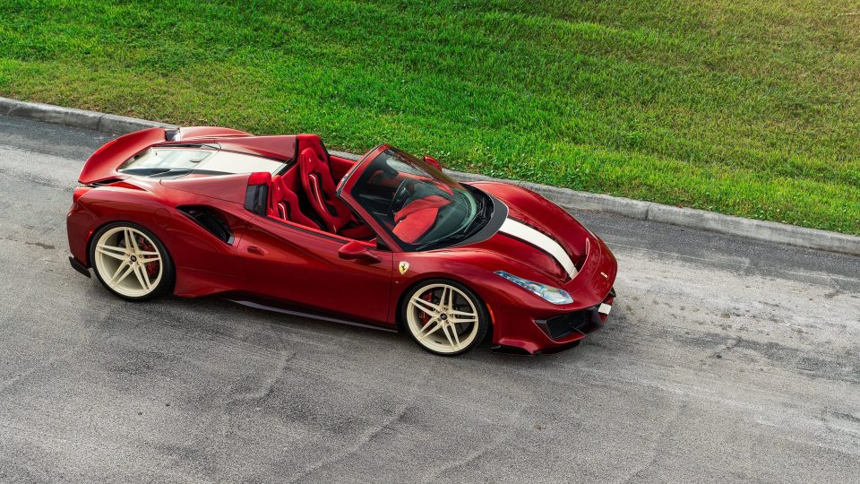 Ferrari 488 Pista | Rosso Fiorano | on ANRKY XR-107 | PPG Color Match: Sabbia Del Desierto 