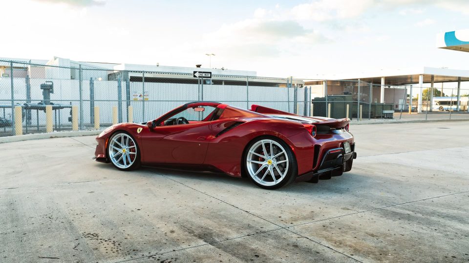 Ferrari 488 Pista | Rosso Fiorano | on ANRKY XR-01 Ultralight | Brushed Clear