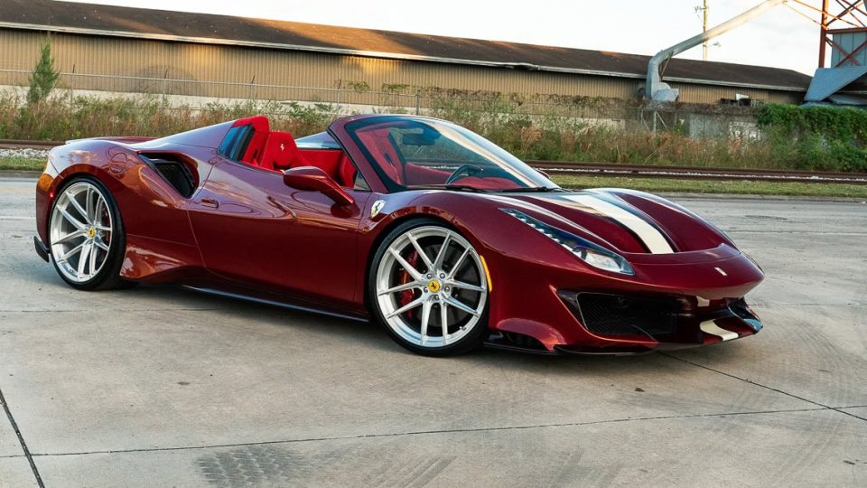 Ferrari 488 Pista | Rosso Fiorano | on ANRKY XR-01 Ultralight | Brushed Clear