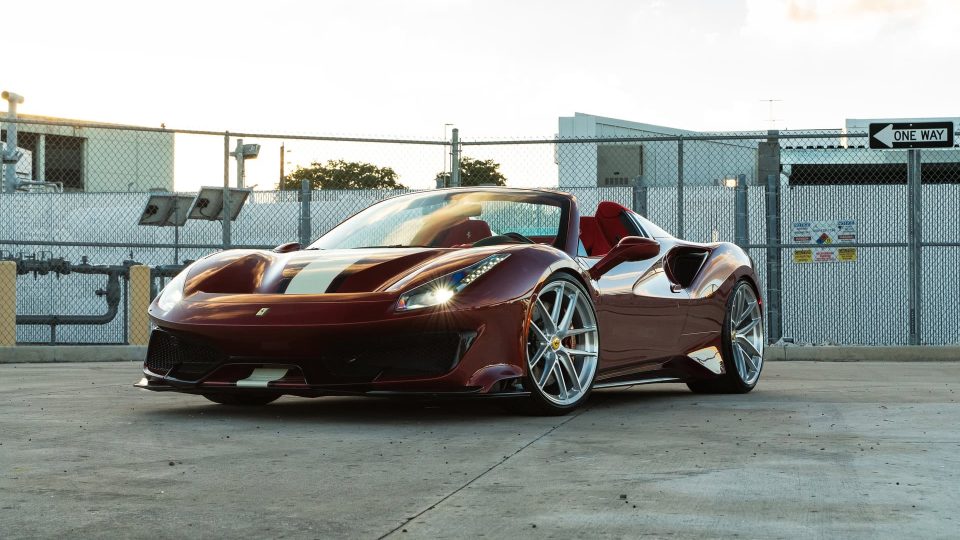 Ferrari 488 Pista | Rosso Fiorano | on ANRKY XR-01 Ultralight | Brushed Clear