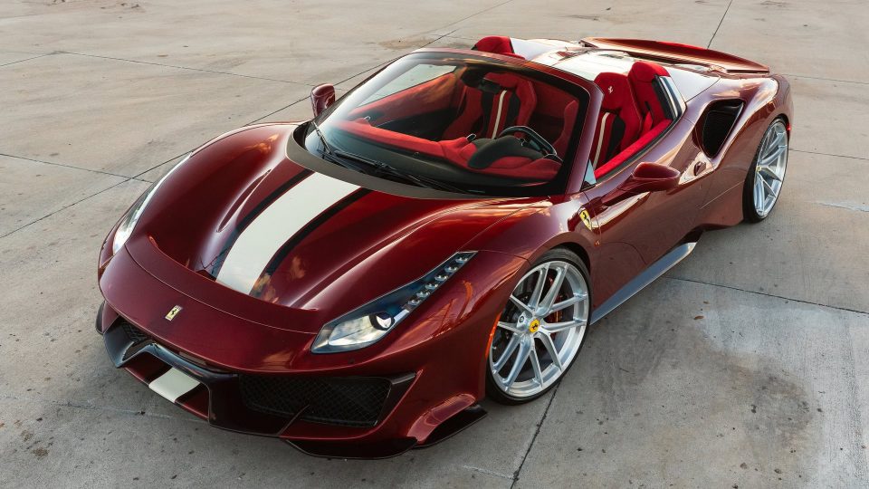 Ferrari 488 Pista | Rosso Fiorano | on ANRKY XR-01 Ultralight | Brushed Clear