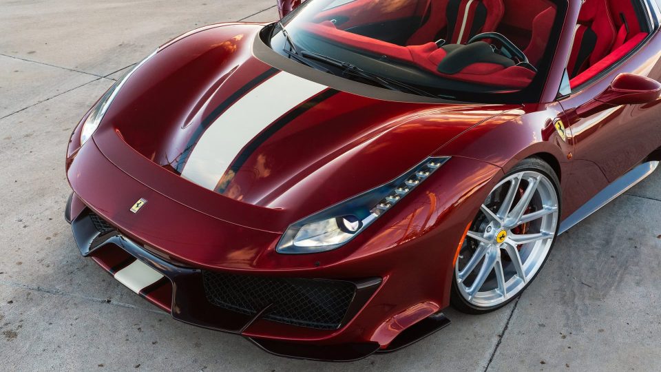 Ferrari 488 Pista | Rosso Fiorano | on ANRKY XR-01 Ultralight | Brushed Clear