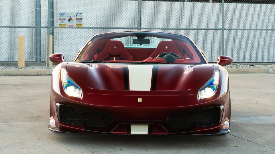 Ferrari 488 Pista | Rosso Fiorano | on ANRKY XR-01 Ultralight | Brushed Clear