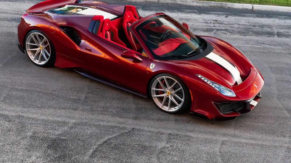 Ferrari 488 Pista | Rosso Fiorano | on ANRKY XR-01 Ultralight | Brushed Clear