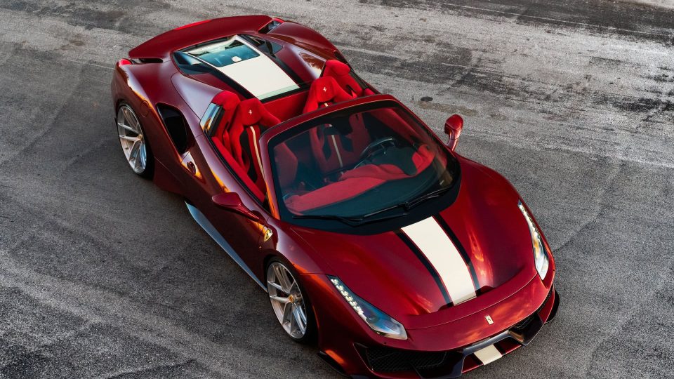 Ferrari 488 Pista | Rosso Fiorano | on ANRKY XR-01 Ultralight | Brushed Clear
