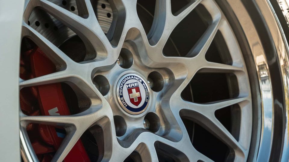 BMW G80 M3 | Alpine White | on HRE 520 FMR | Brushed Clear
