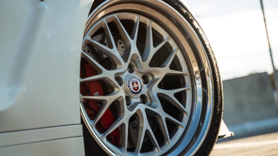 BMW G80 M3 | Alpine White | on HRE 520 FMR | Brushed Clear