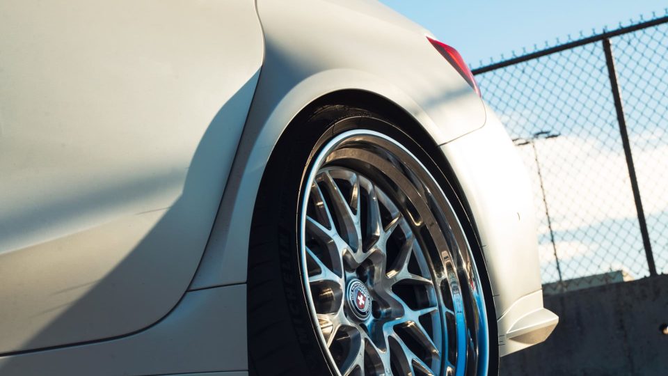 BMW G80 M3 | Alpine White | on HRE 520 FMR | Brushed Clear