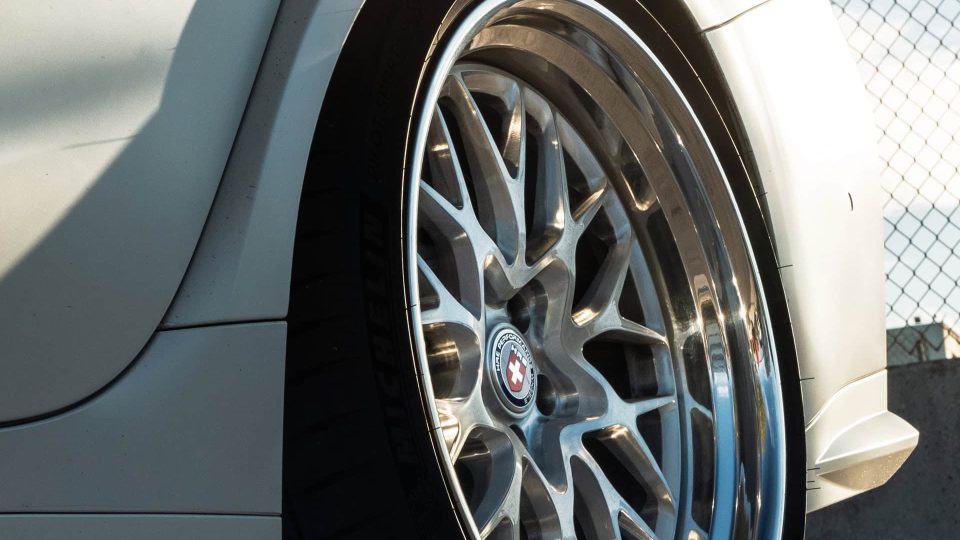 BMW G80 M3 | Alpine White | on HRE 520 FMR | Brushed Clear