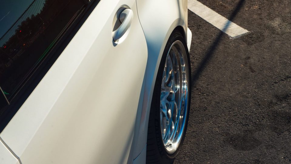 BMW G80 M3 | Alpine White | on HRE 520 FMR | Brushed Clear