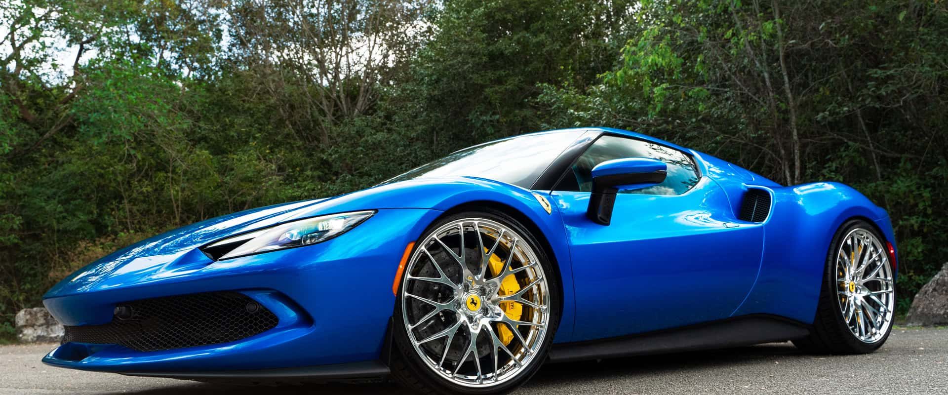 Ferrari 296 GTB | Blue Corsa | on HRE 520… | Wheels Boutique