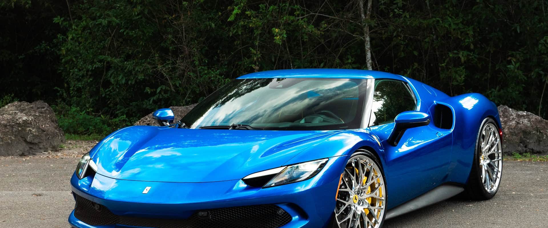 Ferrari 296 GTB | Blue Corsa | on HRE 520M | Polished Clear | Wheels ...