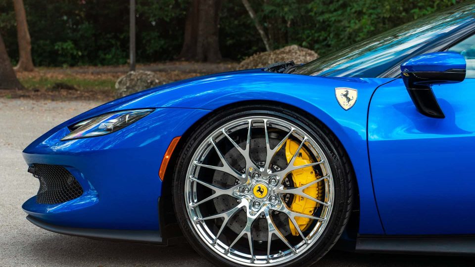 Ferrari 296 GTB | Blue Corsa | on HRE 520M | Polished Clear