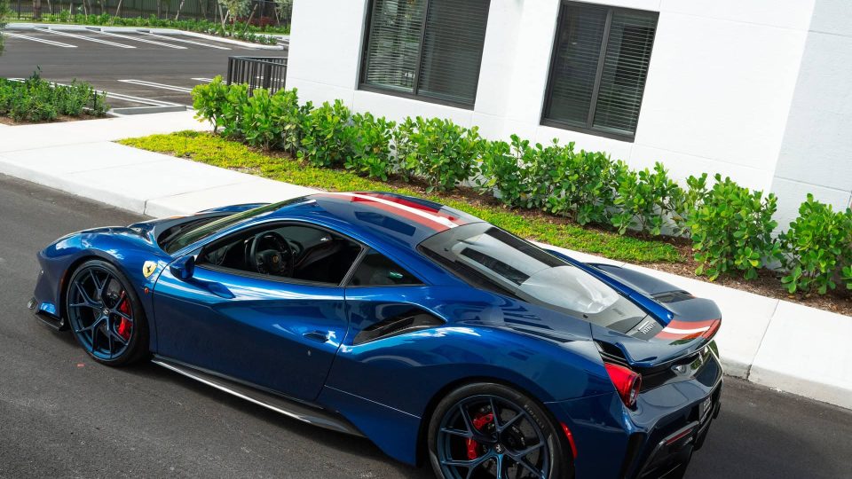 Ferrari 488 Pista | TDF Blue | on iPE MFR-04 | Indigo Blue