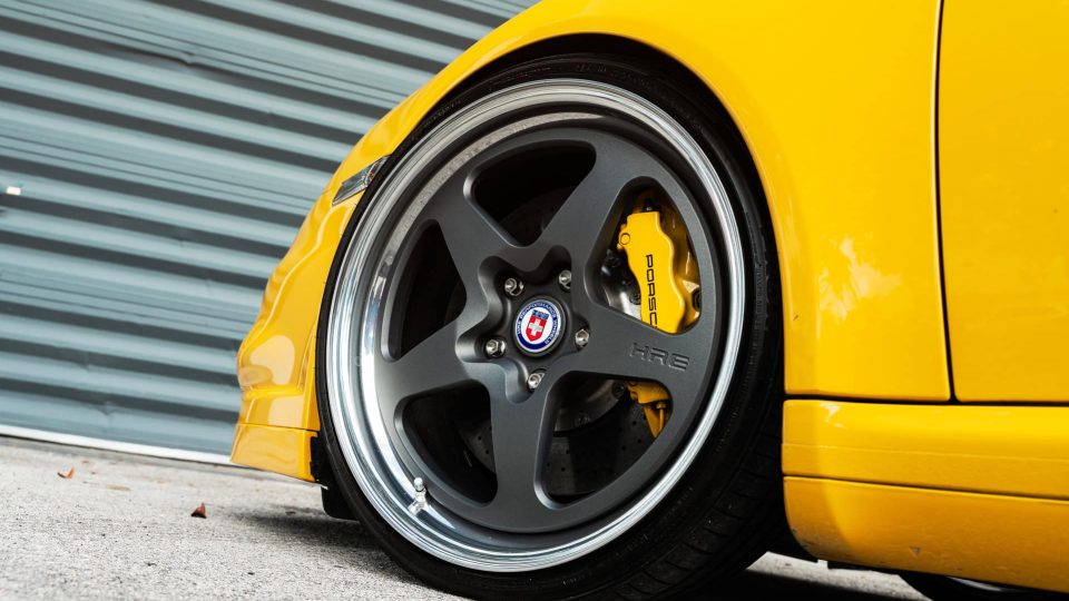 Porsche 997 Turbo | Signal Yellow | on HRE 527 FMR | Satin Charcoal
