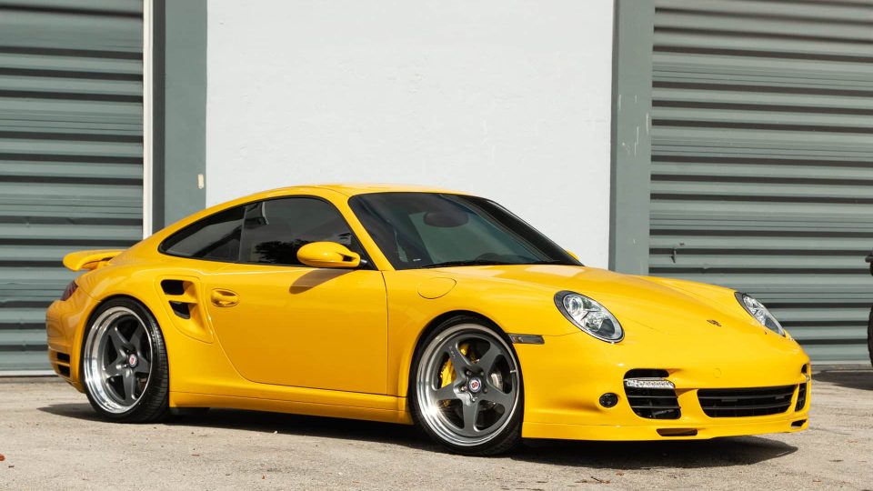Porsche 997 Turbo | Signal Yellow | on HRE 527 FMR | Satin Charcoal