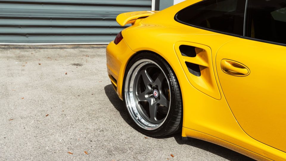 Porsche 997 Turbo | Signal Yellow | on HRE 527 FMR | Satin Charcoal