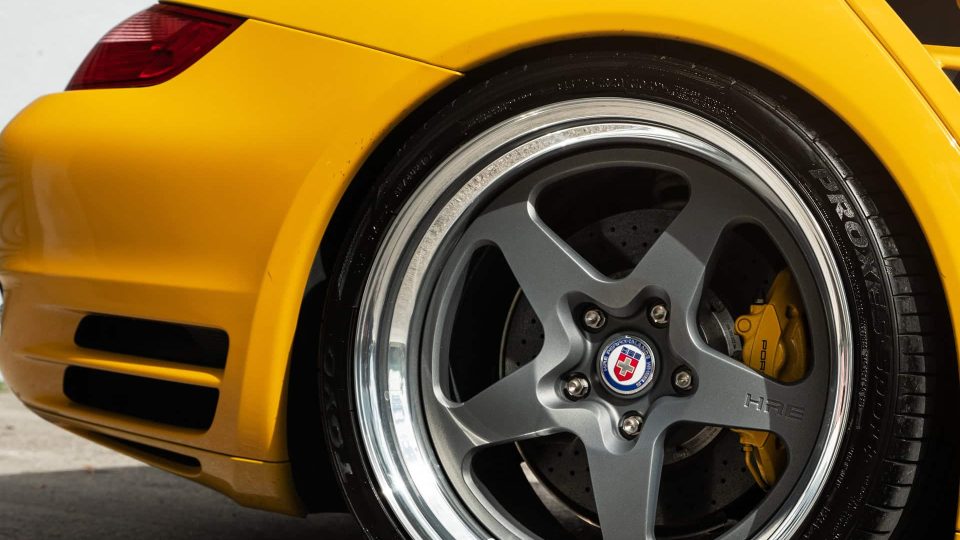 Porsche 997 Turbo | Signal Yellow | on HRE 527 FMR | Satin Charcoal
