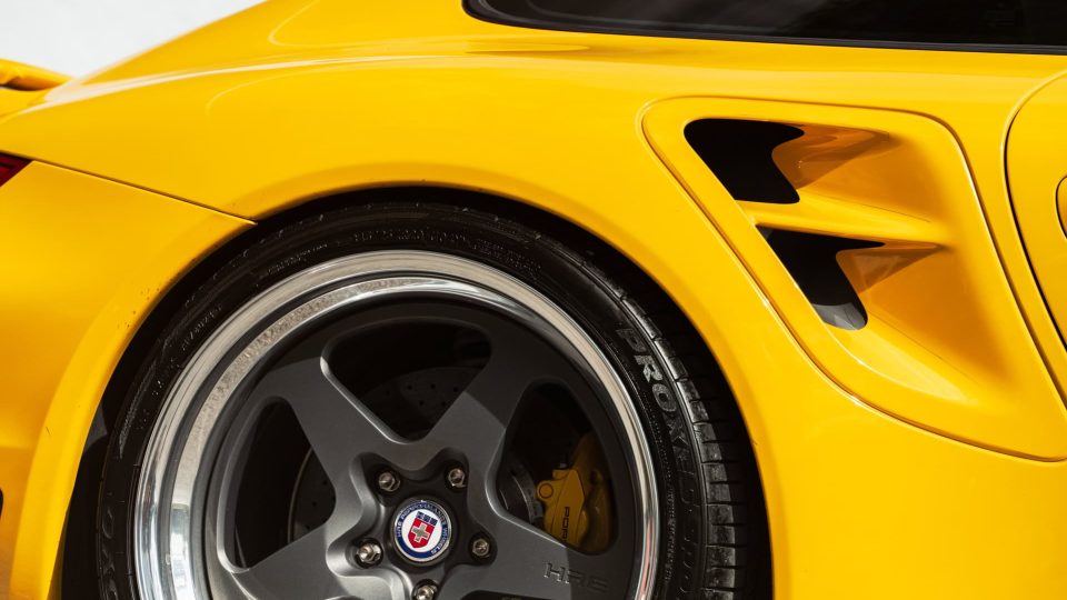 Porsche 997 Turbo | Signal Yellow | on HRE 527 FMR | Satin Charcoal